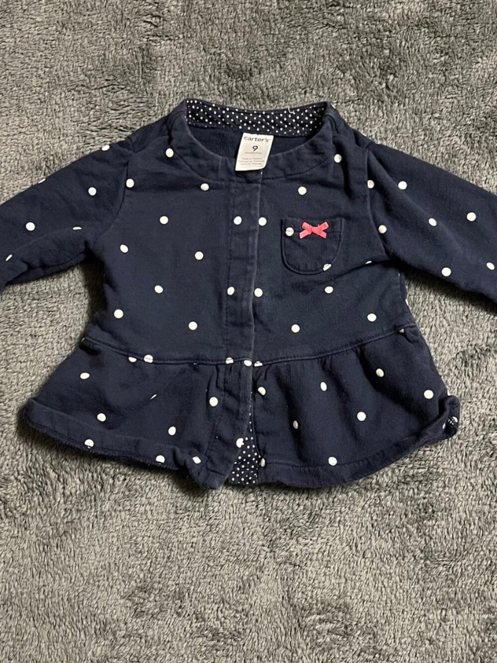 ☆ 3 for $20 ☆ Carters Polka Dot Shirt (9 Months)